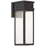 6_John Timberland Sintef 14 1/4" High Sand Black LED Outdoor Wall Light more views