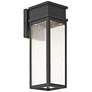 7_John Timberland Sintef 14 1/4" High Sand Black LED Outdoor Wall Light more views