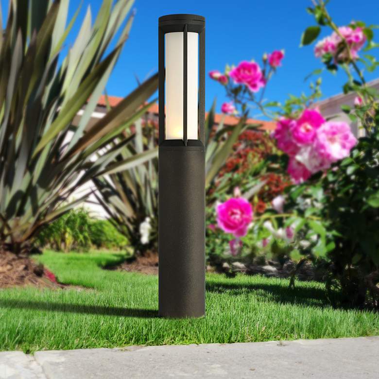 Image 2 John Timberland Soloman 20" High Black LED Low Voltage Landscape Light