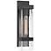 John Timberland Solum 17" High Textured Black Outdoor Wall Light