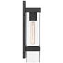7_John Timberland Solum 17" High Textured Black Outdoor Wall Light more views