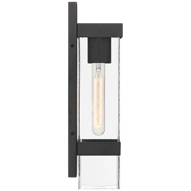 Image 7 John Timberland Solum 17"H Textured Black Outdoor Wall Light Set of 2 more views