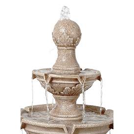 Image4 of John Timberland Stafford 48" Three Tier Traditional Garden Fountain more views