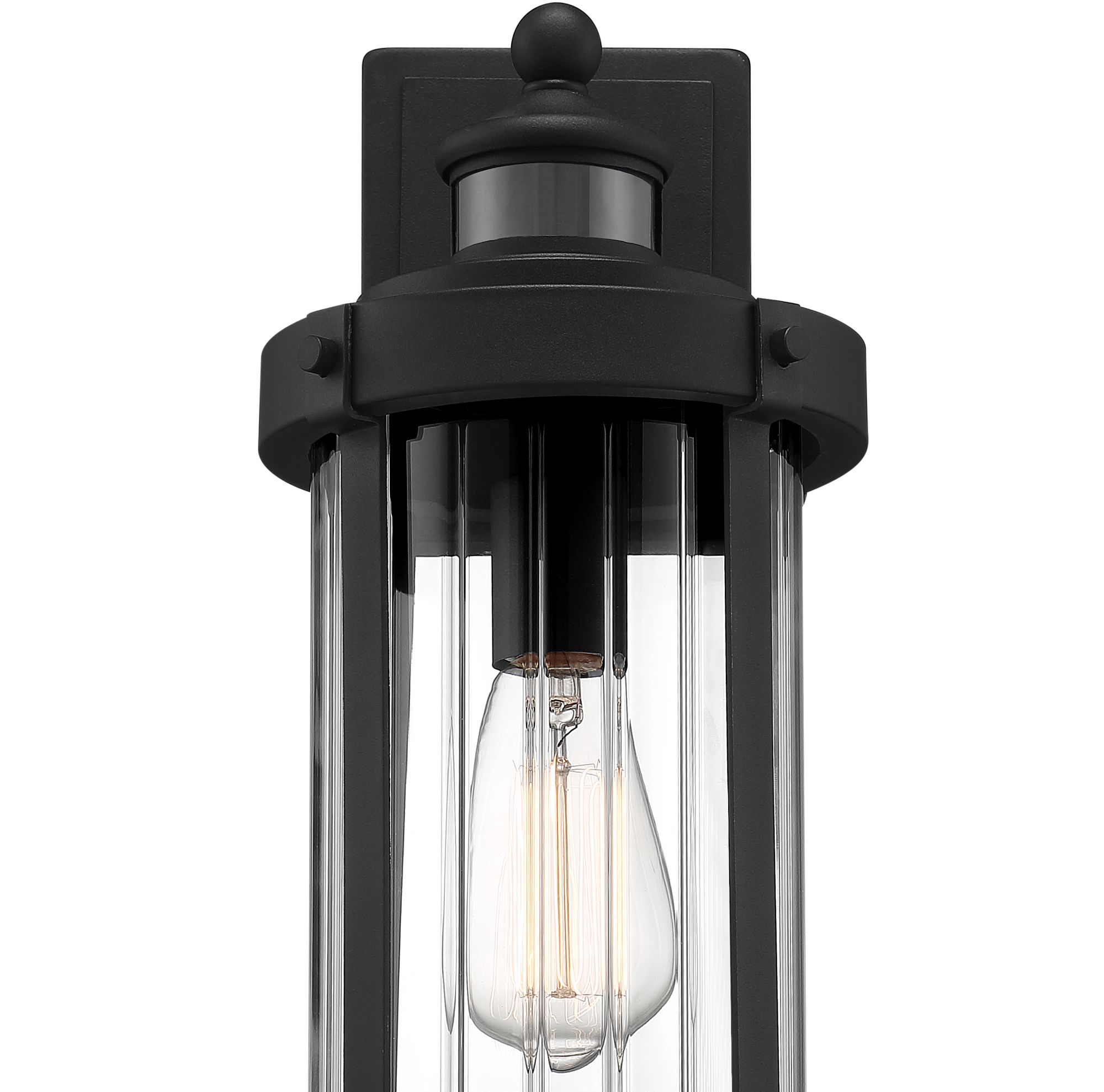 Image 3 John Timberland Stan 15" Black Motion Sensor Outdoor Lights Set of 2 more views