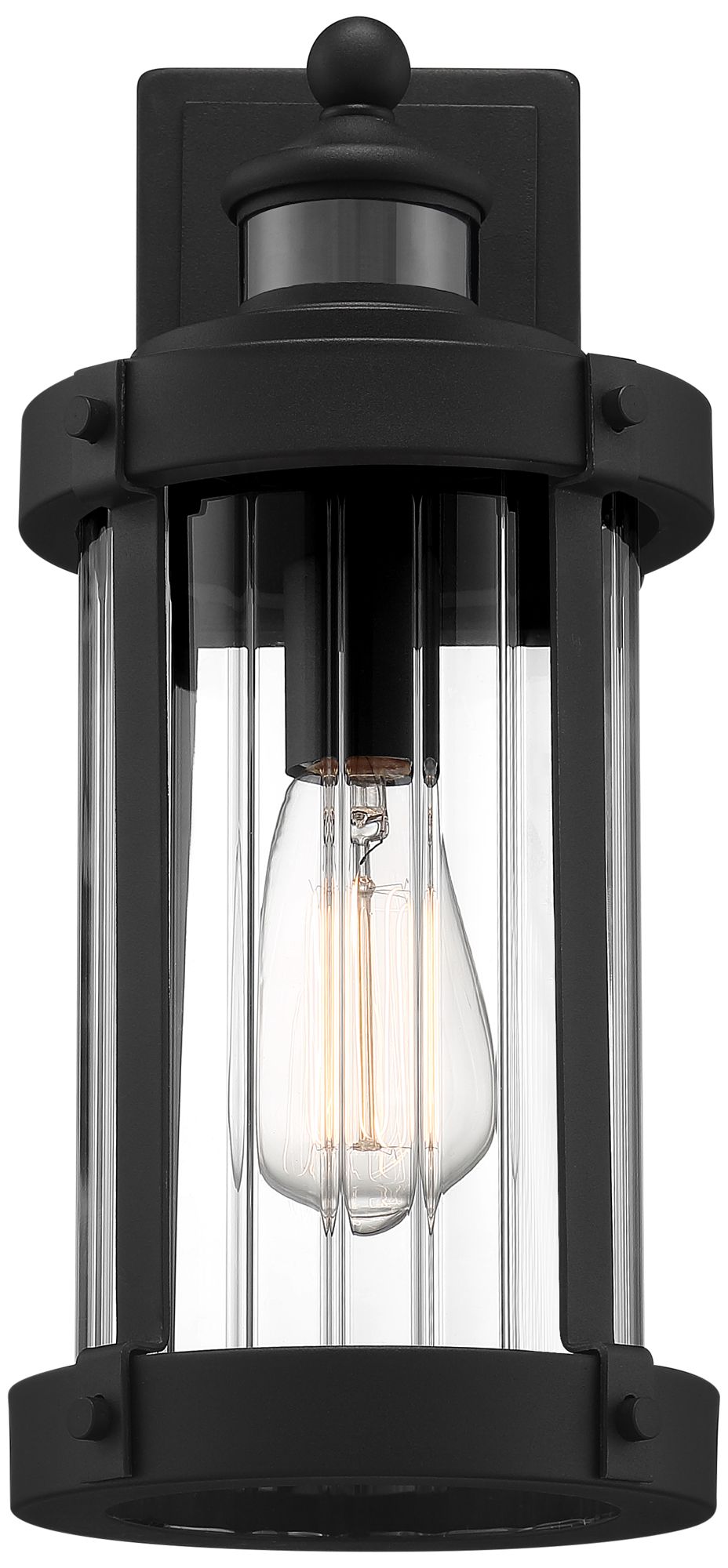 Image 4 John Timberland Stan 15" Black Motion Sensor Outdoor Lights Set of 2 more views