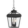 2_John Timberland Stratton Street 16 1/2" Black Outdoor Hanging Light