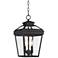 John Timberland Stratton Street 16 1/2" Black Outdoor Hanging Light