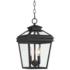 John Timberland Stratton Street 16 1/2" Black Outdoor Hanging Light
