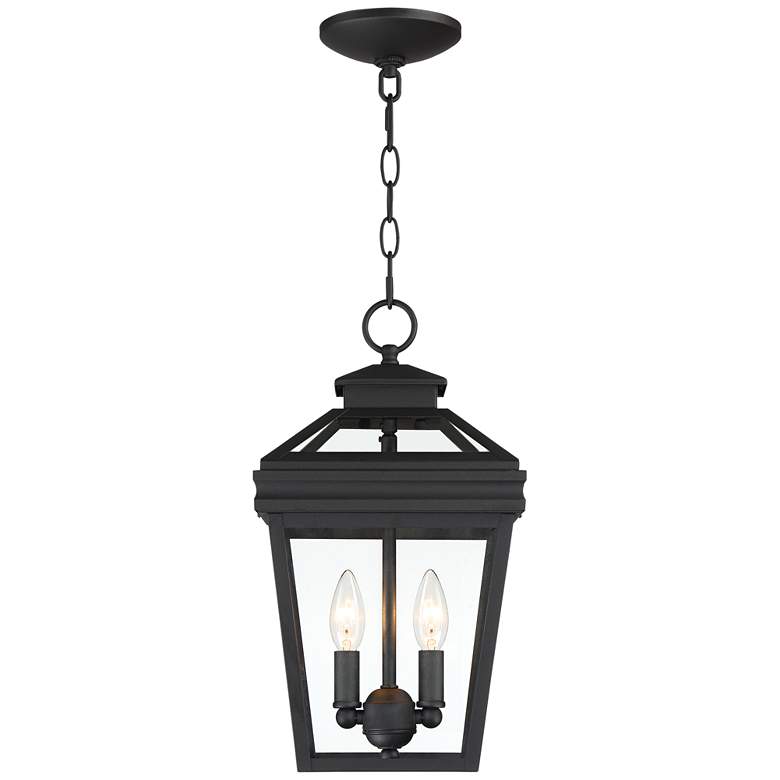 Image 5 John Timberland Stratton Street 16 1/2" Black Outdoor Hanging Light more views