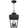 6_John Timberland Stratton Street 16 1/2" Black Outdoor Hanging Light more views