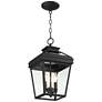 7_John Timberland Stratton Street 16 1/2" Black Outdoor Hanging Light more views