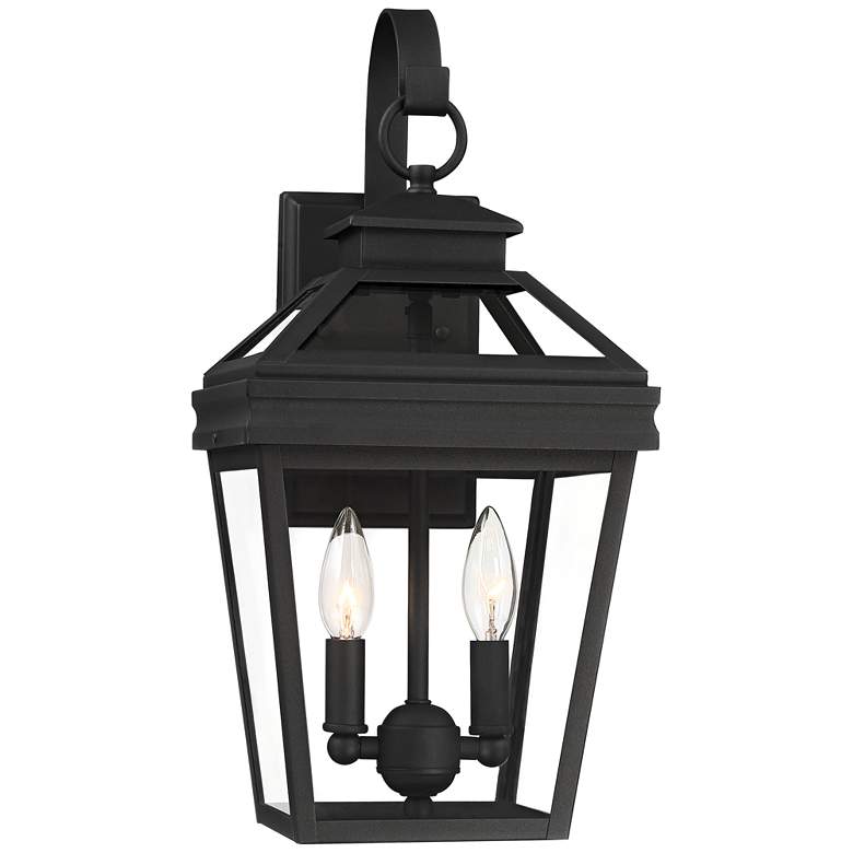 Image 3 John Timberland Stratton Street 16 1/2 inch High Black Outdoor Wall Light