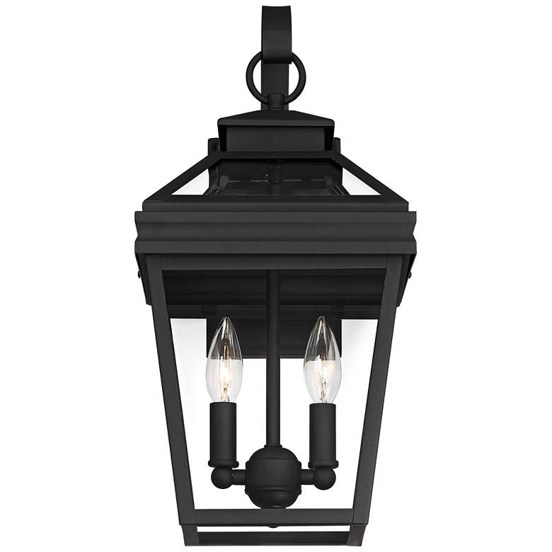 Image 7 John Timberland Stratton Street 16 1/2 inch High Black Outdoor Wall Light more views