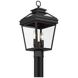 Image5 of John Timberland Stratton Street 18 1/2" High Black Outdoor Post Light more views