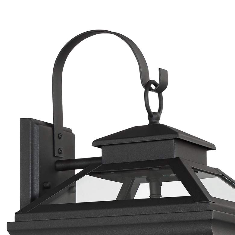 Image 3 John Timberland Stratton Street 22" Black Outdoor Lantern Wall Light more views