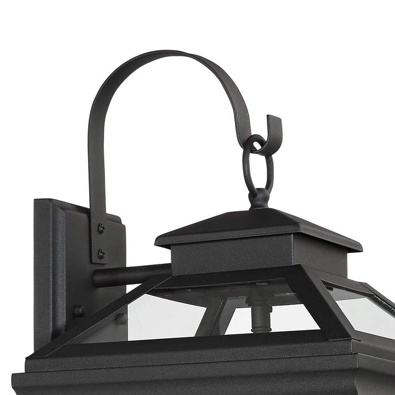 Image 3 John Timberland Stratton Street 22 inch Black Outdoor Lantern Wall Light more views