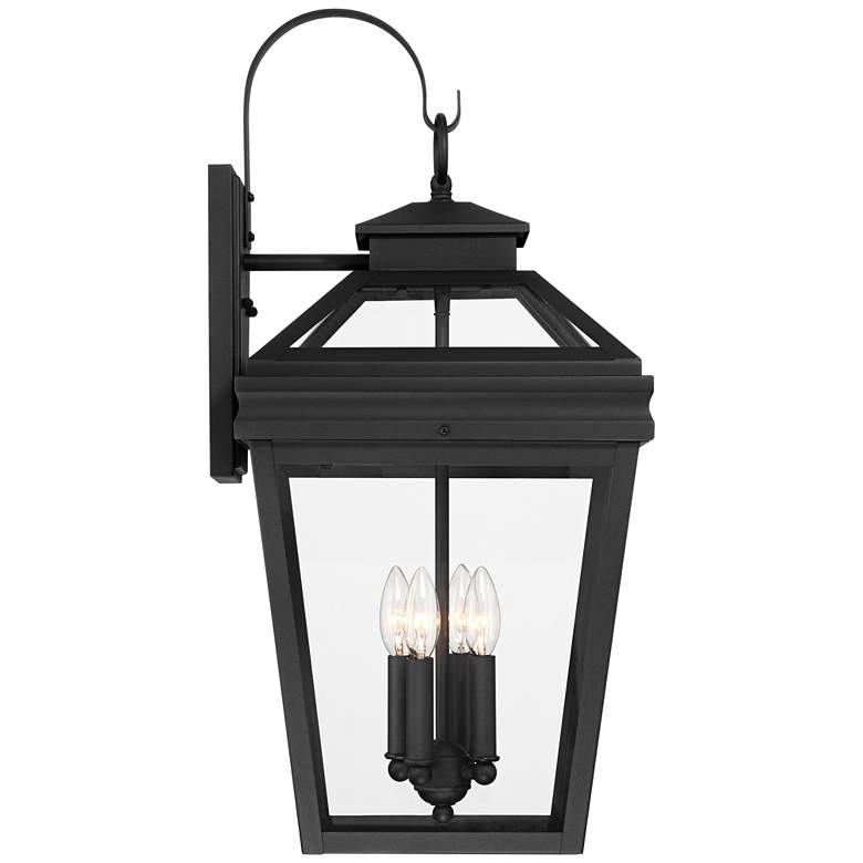 Image 7 John Timberland Stratton Street 27" Black Outdoor Lantern Wall Light more views