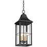 3_John Timberland Sunderland 24 3/4" High Black Outdoor Hanging Light