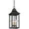 John Timberland Sunderland 24 3/4" High Black Outdoor Hanging Light