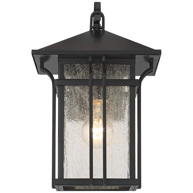 Image 3 John Timberland Syon 14"H Bronze and Glass Outdoor Wall Light Set of 2 more views