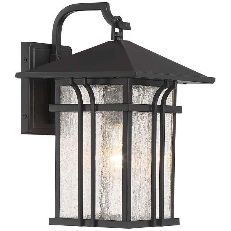 Image 4 John Timberland Syon 14"H Bronze and Glass Outdoor Wall Light Set of 2 more views