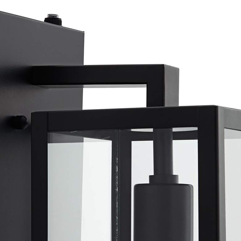 Image 3 John Timberland Titan 14" Black Dusk to Dawn Outdoor Lights Set of 2 more views