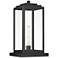 John Timberland Titan 17" Matte Black Clear Glass Outdoor Pier Light