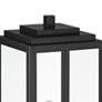 5_John Timberland Titan 17" Matte Black Clear Glass Outdoor Pier Light more views