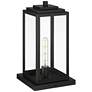 6_John Timberland Titan 17" Matte Black Clear Glass Outdoor Pier Light more views