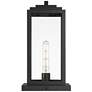7_John Timberland Titan 17" Matte Black Clear Glass Outdoor Pier Light more views