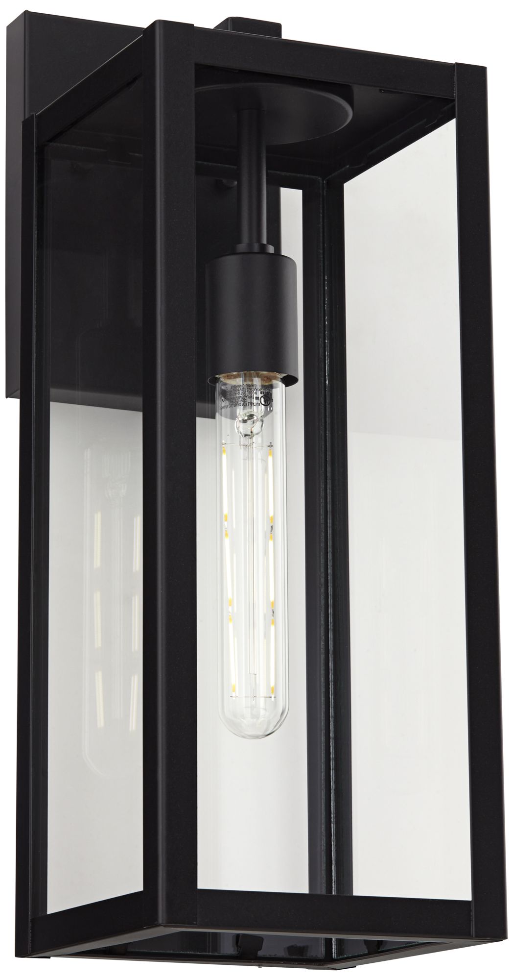 Watch A Video About the John Timberland Titan Mystic Black Outdoor Wall Lights Set of 2