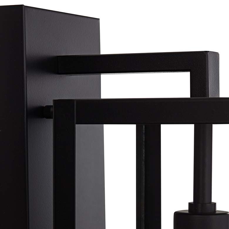 Image 3 John Timberland Titan 17" Mystic Black Outdoor Wall Lights Set of 2 more views