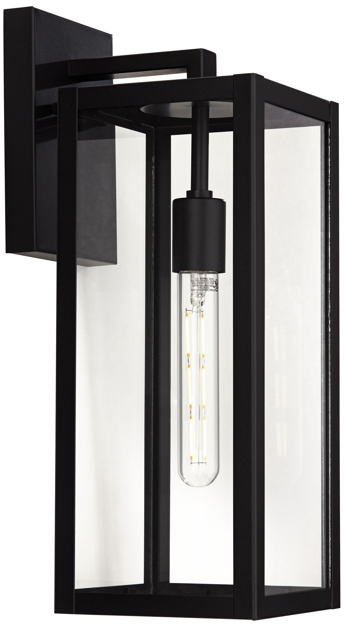 Watch A Video About the John Timberland Titan Mystic Black Outdoor Wall Lights Set of 2