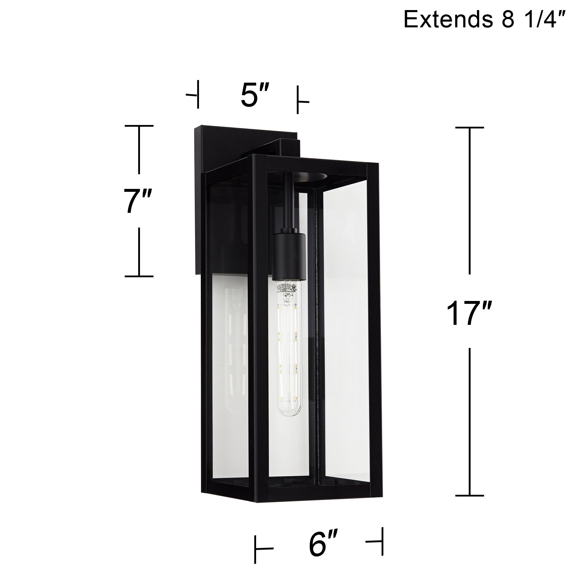 Watch A Video About the John Timberland Titan Mystic Black Outdoor Wall Lights Set of 2