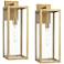 John Timberland Titan 20 1/4" Rectangular Gold Outdoor Lights Set of 2