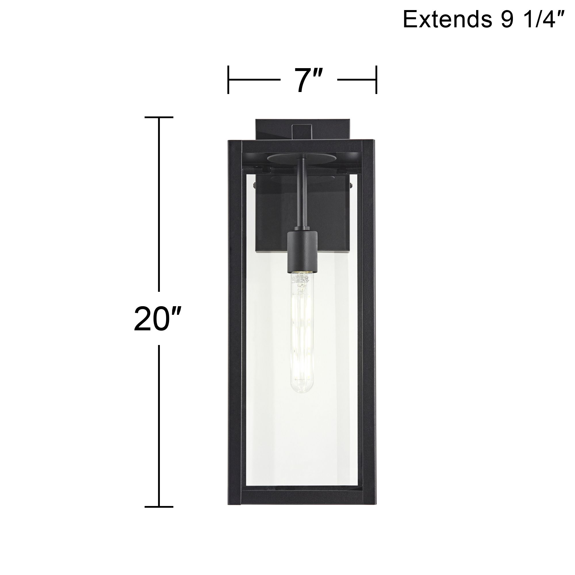 Watch A Video About the Titan Mystic Black Outdoor Wall Light