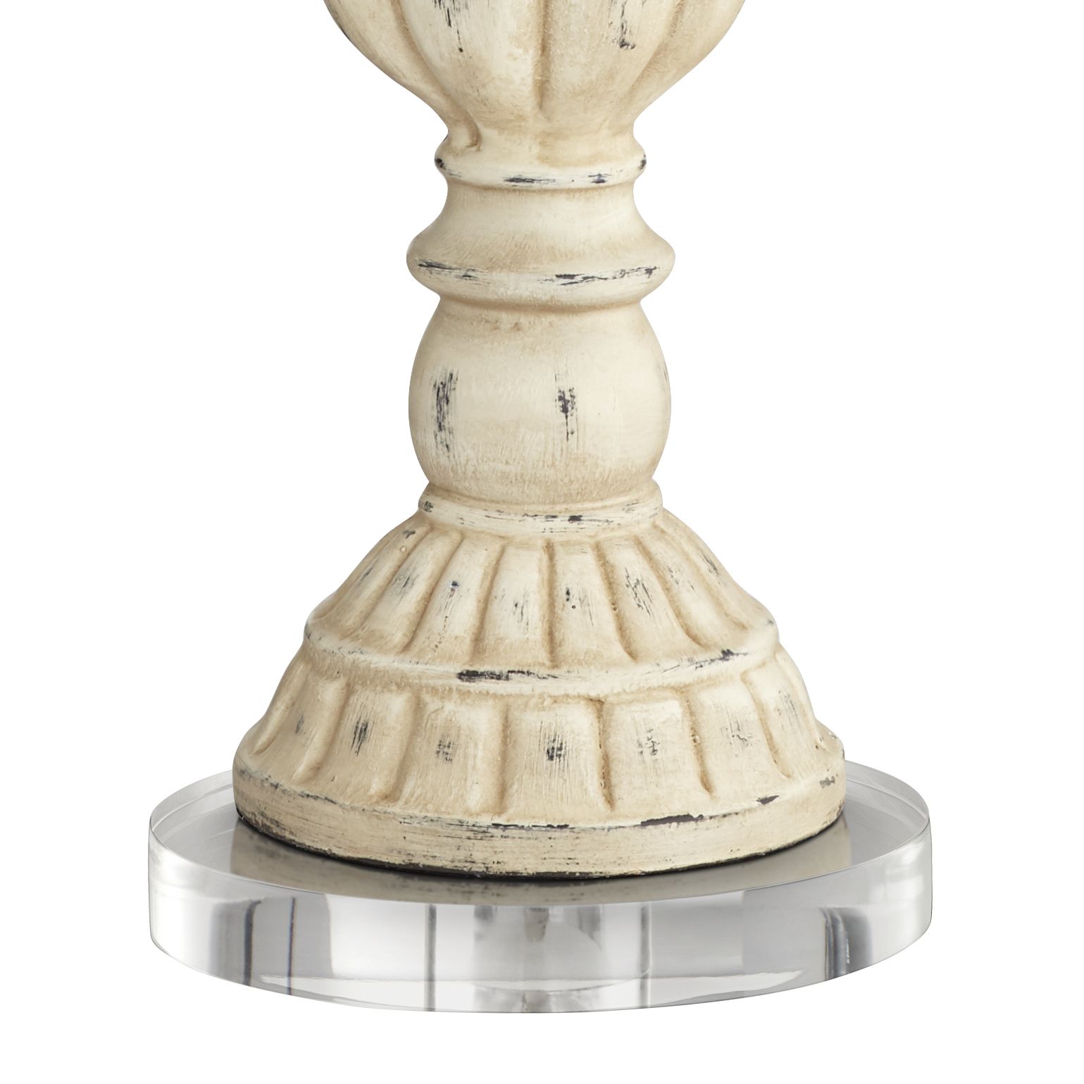 Image 4 John Timberland Trinidad 27 1/2" White Candlestick Lamps with Risers more views