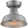 3_John Timberland Urban Barn 10 1/4" Galvanized Outdoor Ceiling Light