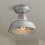 2_John Timberland Urban Barn 10 1/4" Galvanized Outdoor Ceiling Light