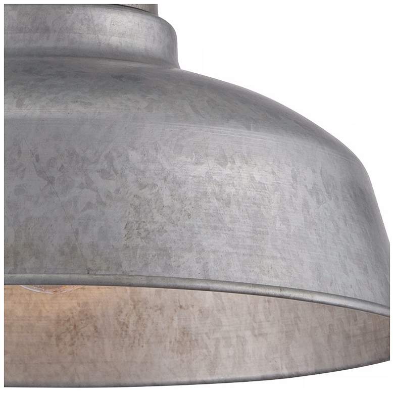 Image 4 John Timberland Urban Barn 10 1/4" Galvanized Outdoor Ceiling Light more views