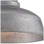 4_John Timberland Urban Barn 10 1/4" Galvanized Outdoor Ceiling Light more views