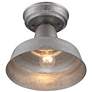 6_John Timberland Urban Barn 10 1/4" Galvanized Outdoor Ceiling Light more views