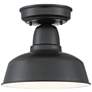 2_John Timberland Urban Barn 10 1/4" Wide Black Outdoor Ceiling Light
