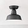 1_John Timberland Urban Barn 10 1/4" Wide Black Outdoor Ceiling Light