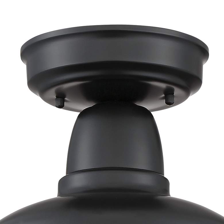 Image 4 John Timberland Urban Barn 10 1/4" Wide Black Outdoor Ceiling Light more views