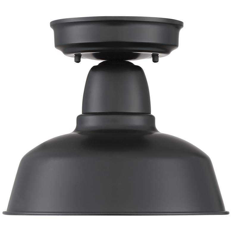 Image 5 John Timberland Urban Barn 10 1/4" Wide Black Outdoor Ceiling Light more views