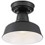6_John Timberland Urban Barn 10 1/4" Wide Black Outdoor Ceiling Light more views
