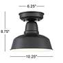 7_John Timberland Urban Barn 10 1/4" Wide Black Outdoor Ceiling Light more views