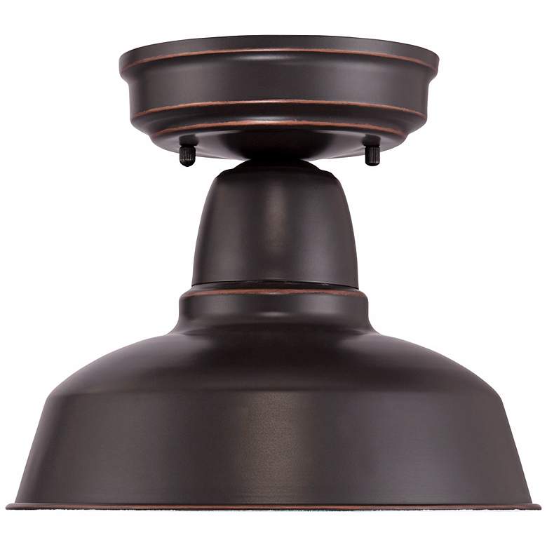 Image 4 John Timberland Urban Barn 10 1/4" Wide Bronze Outdoor Ceiling Light more views