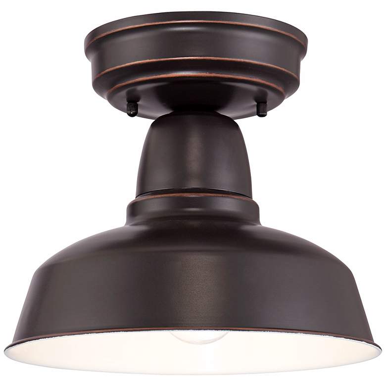 Image 5 John Timberland Urban Barn 10 1/4" Wide Bronze Outdoor Ceiling Light more views